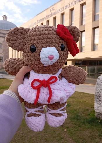 Kahverengi Peluş Ayıcık Oyuncak - Görsel 4