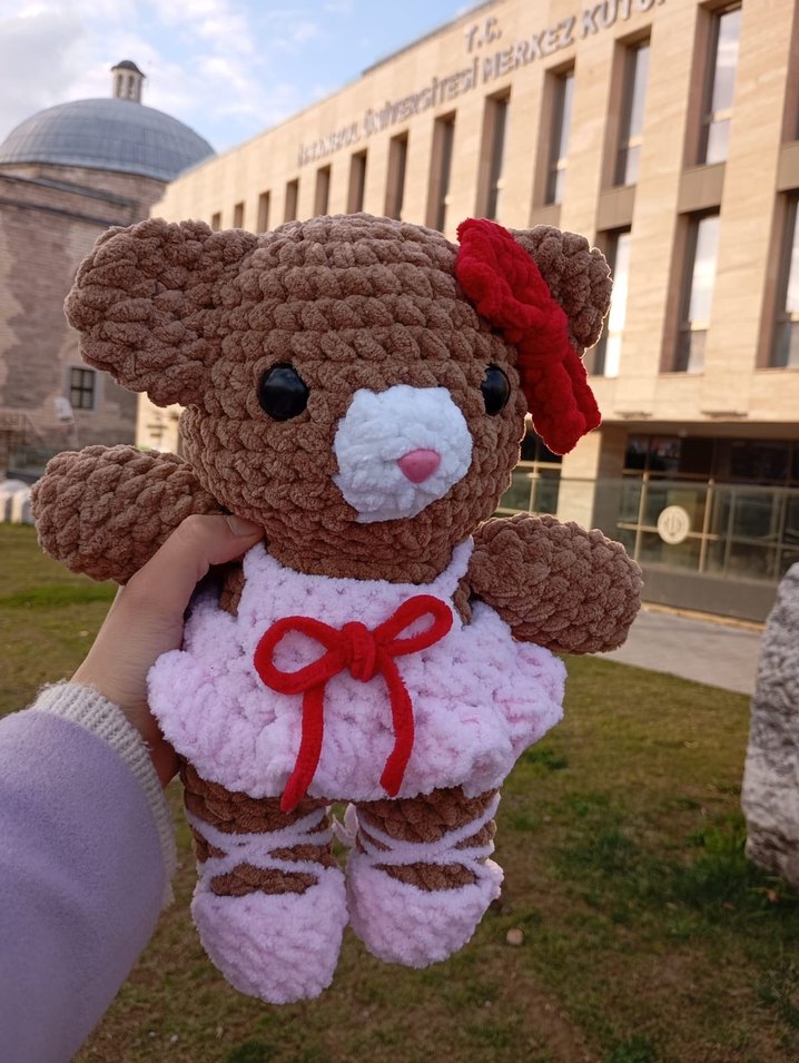 Kahverengi Peluş Ayıcık Oyuncak - Görsel 3