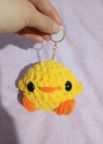 Sarı Renkli Peluş Civciv Anahtarlık - Görsel 4