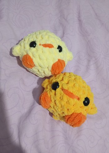 Sarı Renkli Peluş Civciv Anahtarlık - Görsel 5