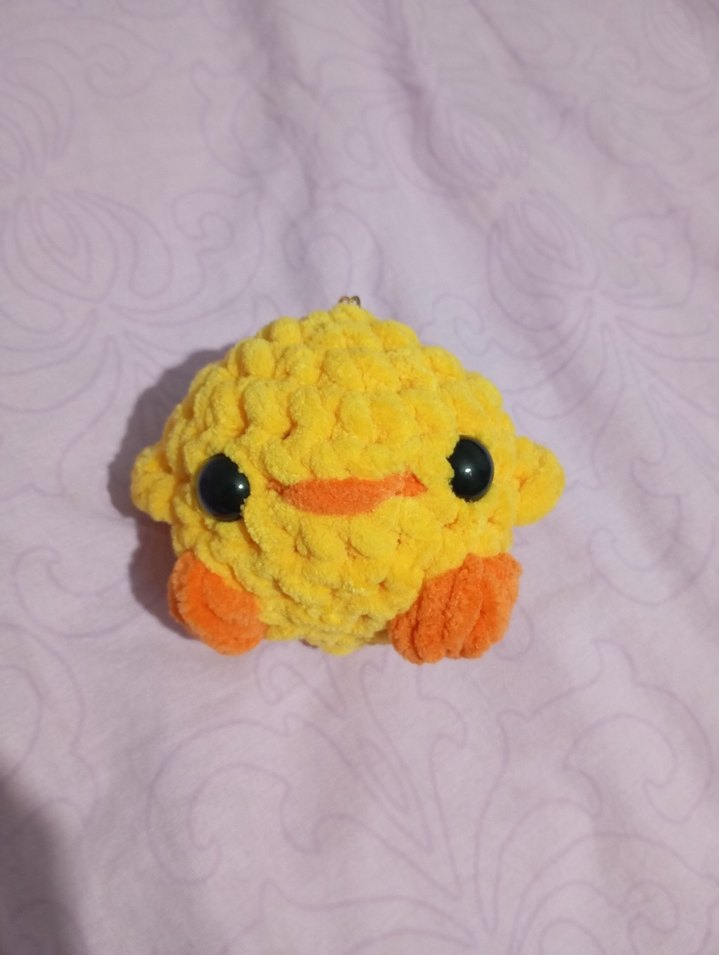 Sarı Renkli Peluş Civciv Anahtarlık - Görsel 3