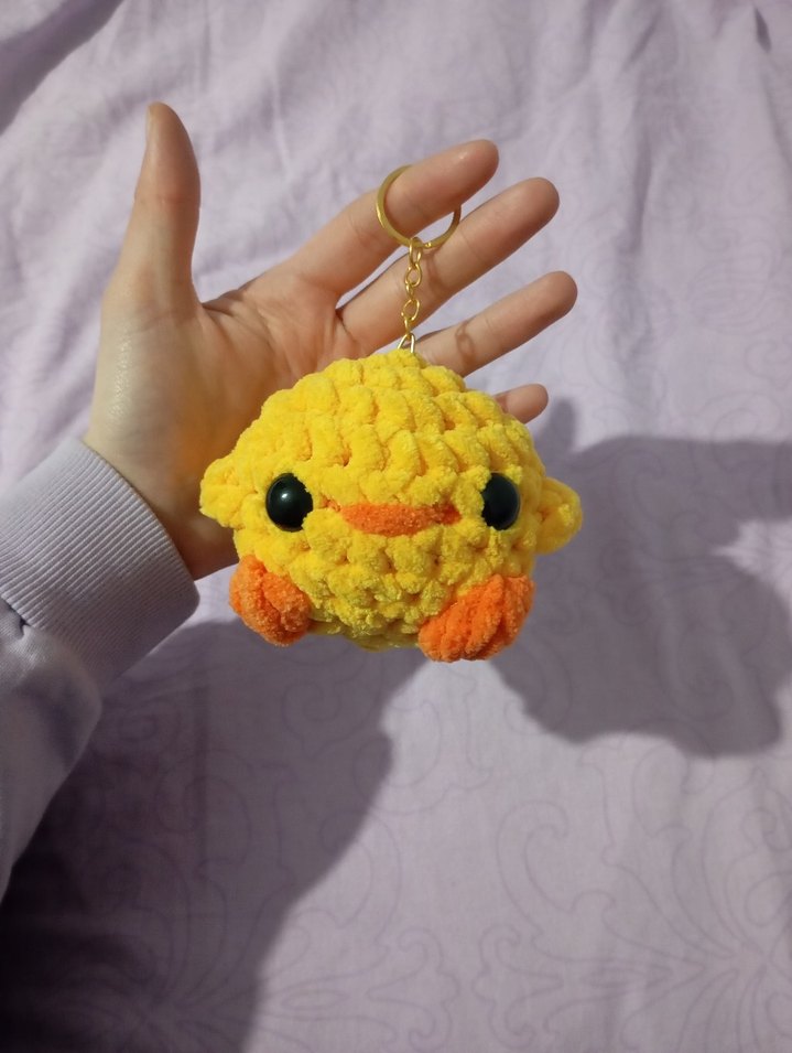 Sarı Renkli Peluş Civciv Anahtarlık - Görsel 2