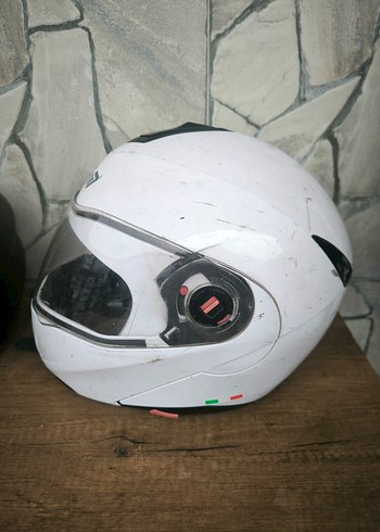 Beyaz Motosiklet Kaskı - Görsel 3