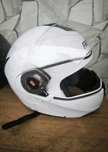 Beyaz Motosiklet Kaskı - Görsel 4