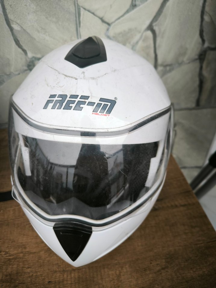 Beyaz Motosiklet Kaskı - Görsel 2