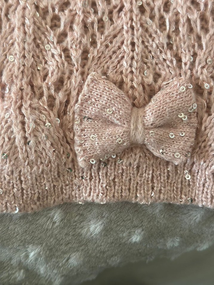 Bej Örgü  Şal Fiyonk Detaylı - Görsel 3