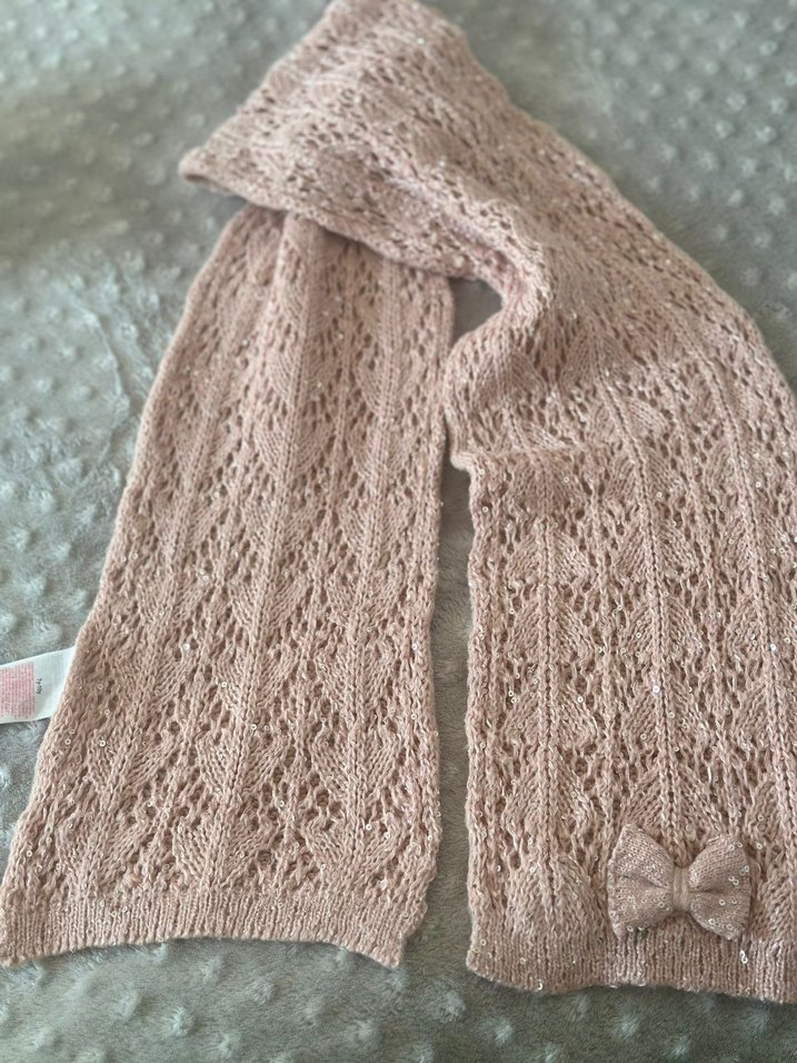 Bej Örgü  Şal Fiyonk Detaylı - Görsel 4