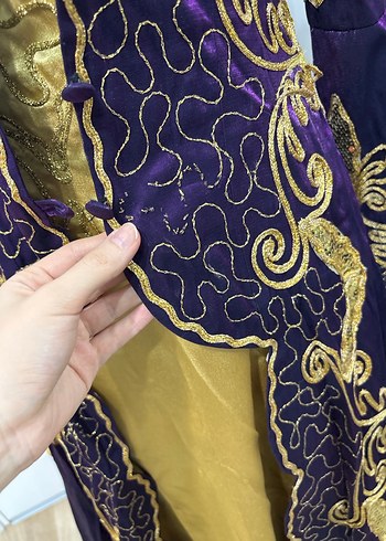 Mor İşlemeli Uzun Kol Kadın Bindallı - Görsel 9