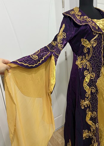 Mor İşlemeli Uzun Kol Kadın Bindallı - Görsel 3