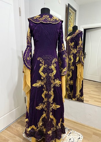 Mor İşlemeli Uzun Kol Kadın Bindallı - Görsel 7