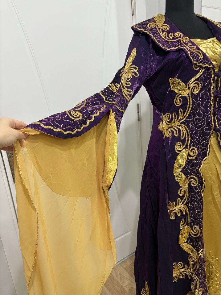 Mor İşlemeli Uzun Kol Kadın Bindallı - Görsel 3