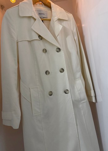 İpekyol Klasik Ekru Trençkot Şık ve Zamansız - Görsel 6