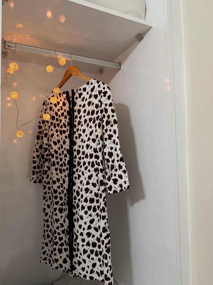 Kalp Desenli Kısa Elbise - Görsel 4