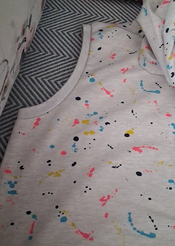 Kız Çocuk Çok Renkli Baskılı Fermuarlı Yelek - Görsel 4