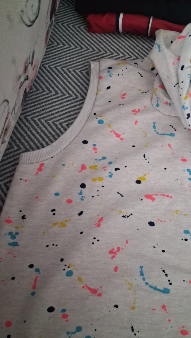 Kız Çocuk Çok Renkli Baskılı Fermuarlı Yelek - Görsel 4