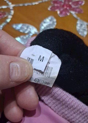 Kız Çocuk Pembe Nakışlı karEldiven - Görsel 5