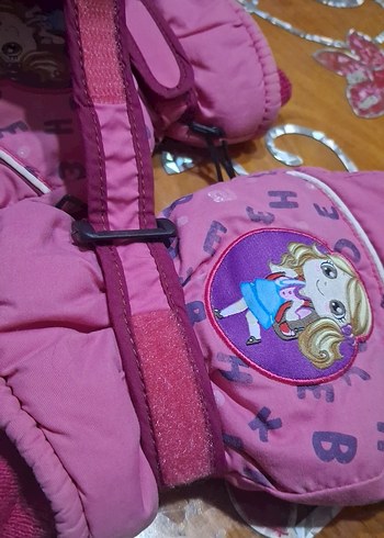 kız çocuğu için kar eldiveni - Görsel 3