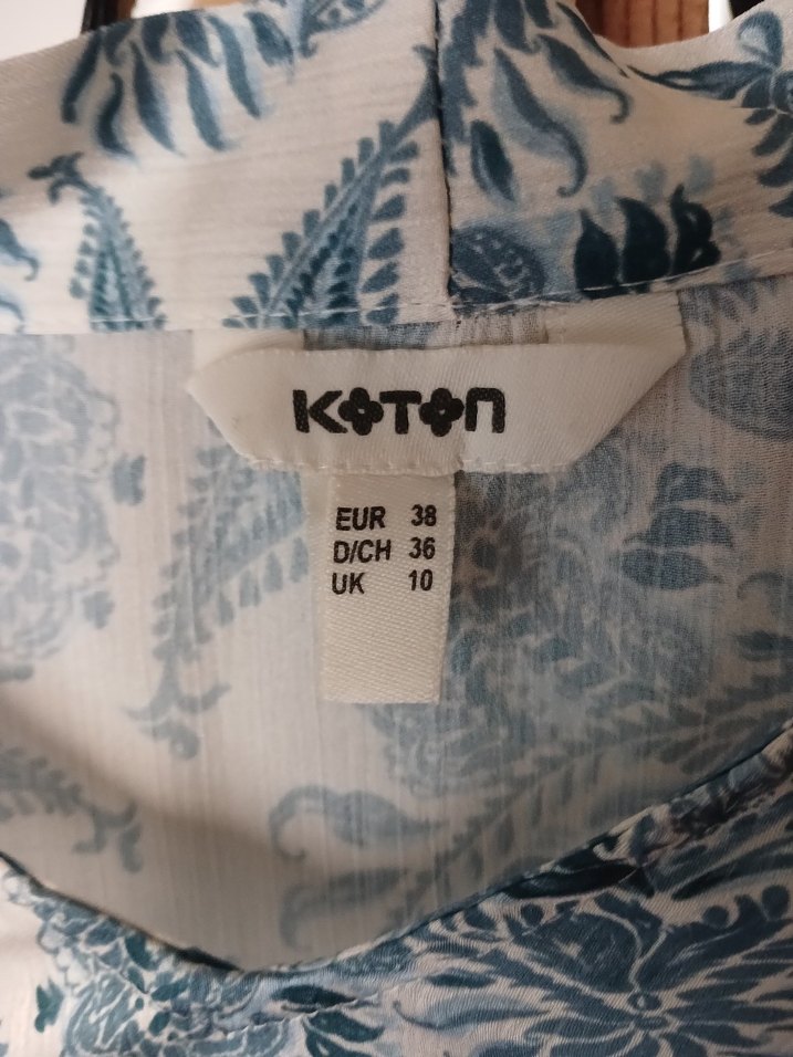 Bohem Gri Uzun Kollu V Yaka Baskılı Gömlek - Görsel 3