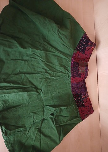 Yeşil Bohem Midi Etek - Görsel 4