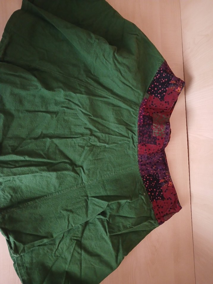 Yeşil Bohem Midi Etek - Görsel 4