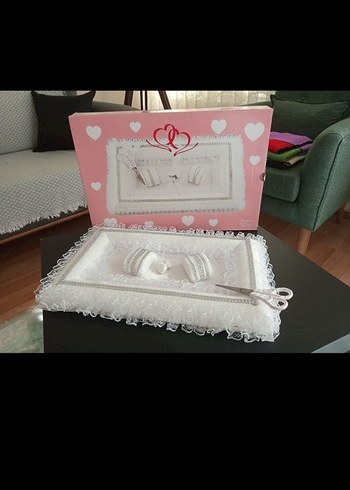 Dantel Detaylı Beyaz Düğün Seti - Görsel 4