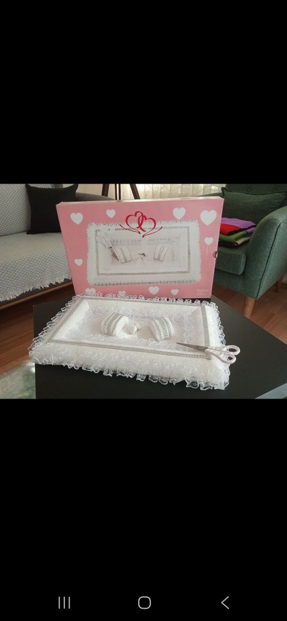 Dantel Detaylı Beyaz Düğün Seti - Görsel 4