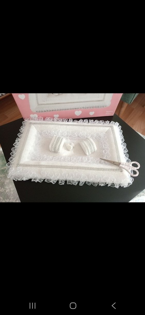 Dantel Detaylı Beyaz Düğün Seti - Görsel 2