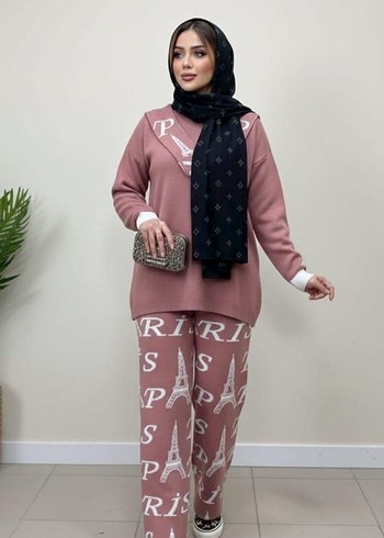 Nakışlı Siyah Uzun Triko Elbise - Görsel 7