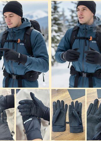 Kadifemsi Polar Siyah Kayak Eldiveni - Görsel 2