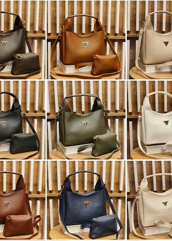 Kadın Haki Deri Minimalist Günlük Çanta - Görsel 14