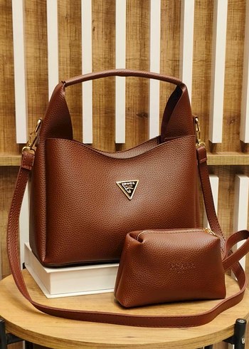 Kadın Haki Deri Minimalist Günlük Çanta - Görsel 11