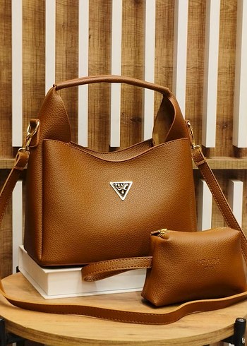 Kadın Haki Deri Minimalist Günlük Çanta - Görsel 6