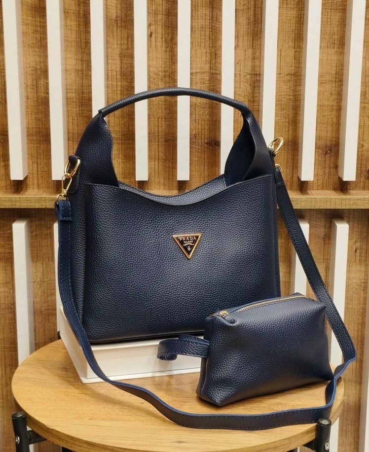 Kadın Haki Deri Minimalist Günlük Çanta - Görsel 5