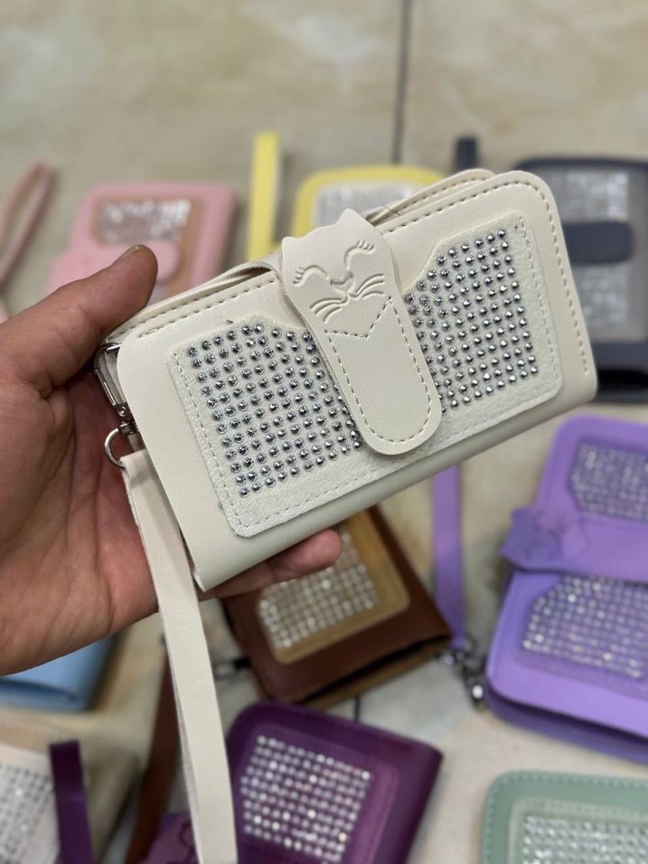 Kahverengi Leopar Desenli Deri Kadın Cüzdan - Görsel 2