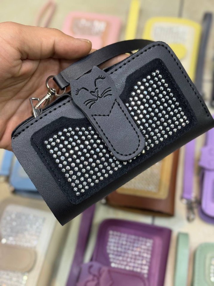 Kahverengi Leopar Desenli Deri Kadın Cüzdan - Görsel 4