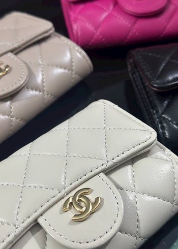 Chanel Beyaz Deri Kadın Cüzdan - Görsel 2