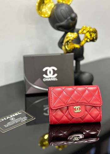 Chanel Beyaz Deri Kadın Cüzdan - Görsel 5