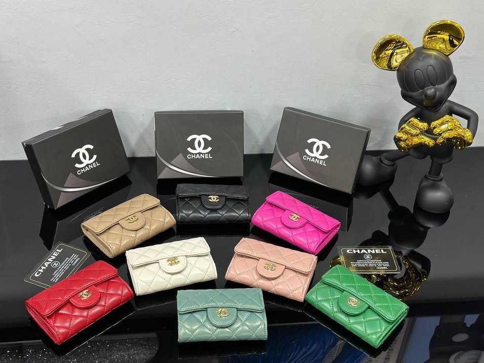 Chanel Beyaz Deri Kadın Cüzdan - Görsel 3