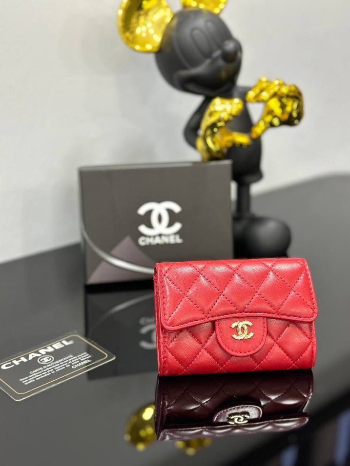 Chanel Beyaz Deri Kadın Cüzdan - Görsel 5