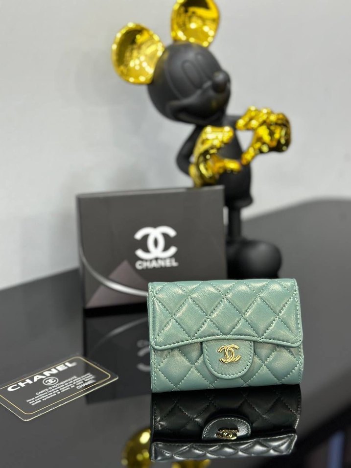 Chanel Beyaz Deri Kadın Cüzdan - Görsel 4