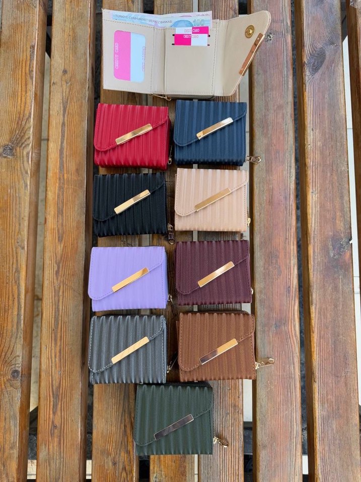 Kahverengi Deri Kadın Cüzdan - Görsel 4