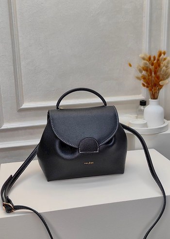 Pembe Deri Kemerli Minimalist Kadın Çanta - Görsel 10