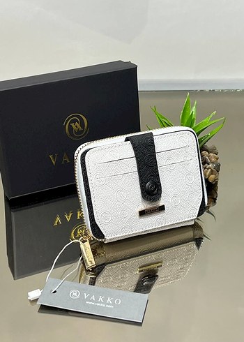 Vakko Beyaz Deri Fermuarlı Kadın Cüzdanı - Görsel 2