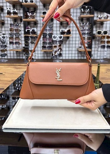 Kahverengi Parlak Deri Kadın El Çantası - Görsel 12