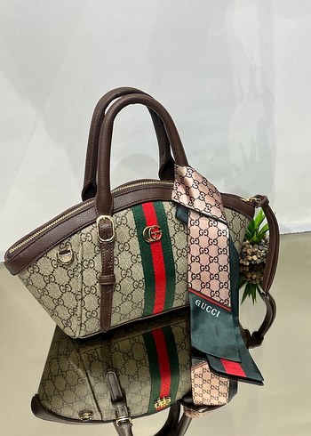 Gucci Siyah Baskılı Kadın Omuz Çantası - Görsel 14