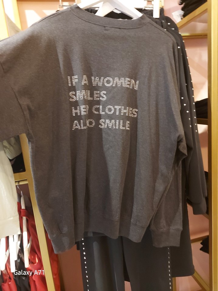 Gri Kadın Rahat Kesim Pantolon ve ut ikili takim - Görsel 2