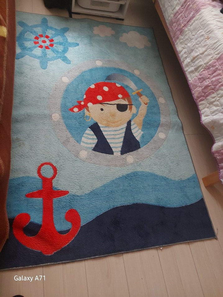 Çocuk Odası için Renkli Korsan Temalı Halı - Görsel 2