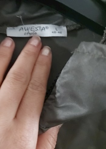 koyu haki yesili Fermuarlı Kadın Ceket - Görsel 2