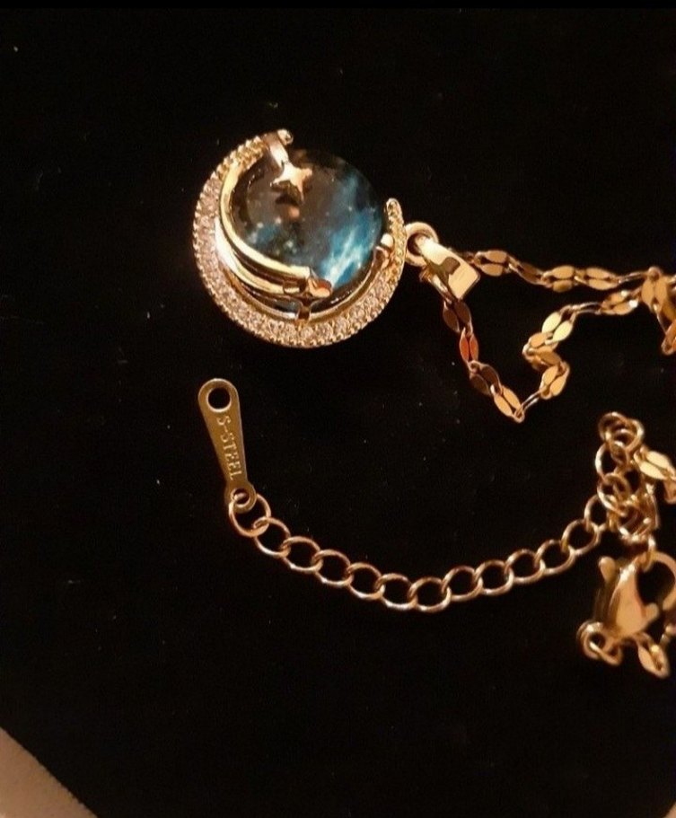 altın kaplama gökyüzü kolye - Görsel 3