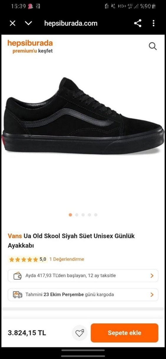 vans Siyah Kadın Spor Ayakkabı - Görsel 2
